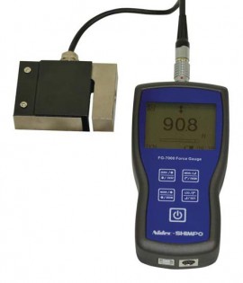 SHIMPO FG-7000L-R-20 Digital Force Gauge/Data Logger with ring type load cell, 4500 lbs-