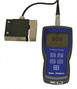 SHIMPO FG-7000L-S-2 Digital Force Gauge/Data Logger with s-beam load cell, 450 lbs-
