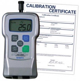 SHIMPO FGV-1XY-NIST Digital Force Gauge, 1 lb, -